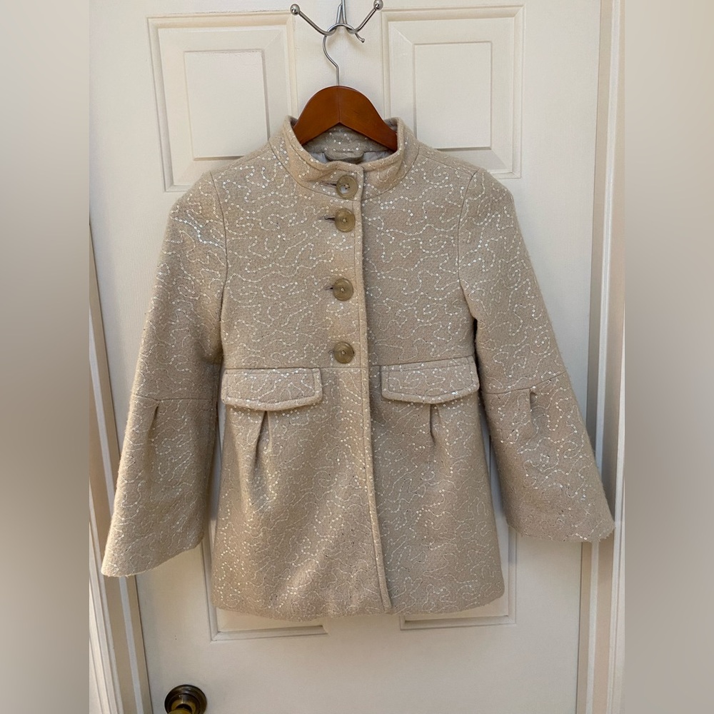 GapKids Girls Sequin Coat Size M (8)